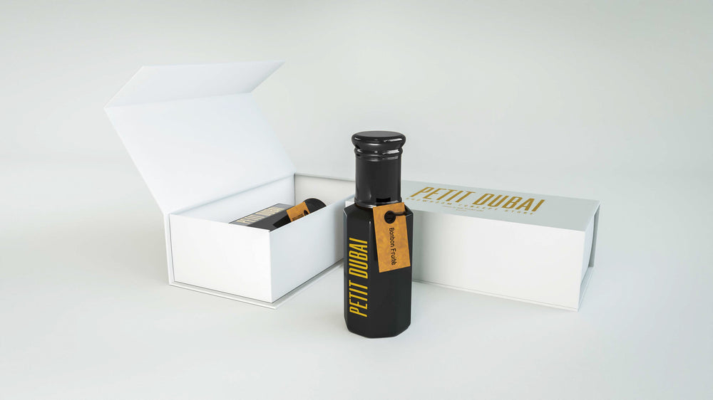 Bouteille d´huile de musc bonbon fruité 10mL avec sa boite