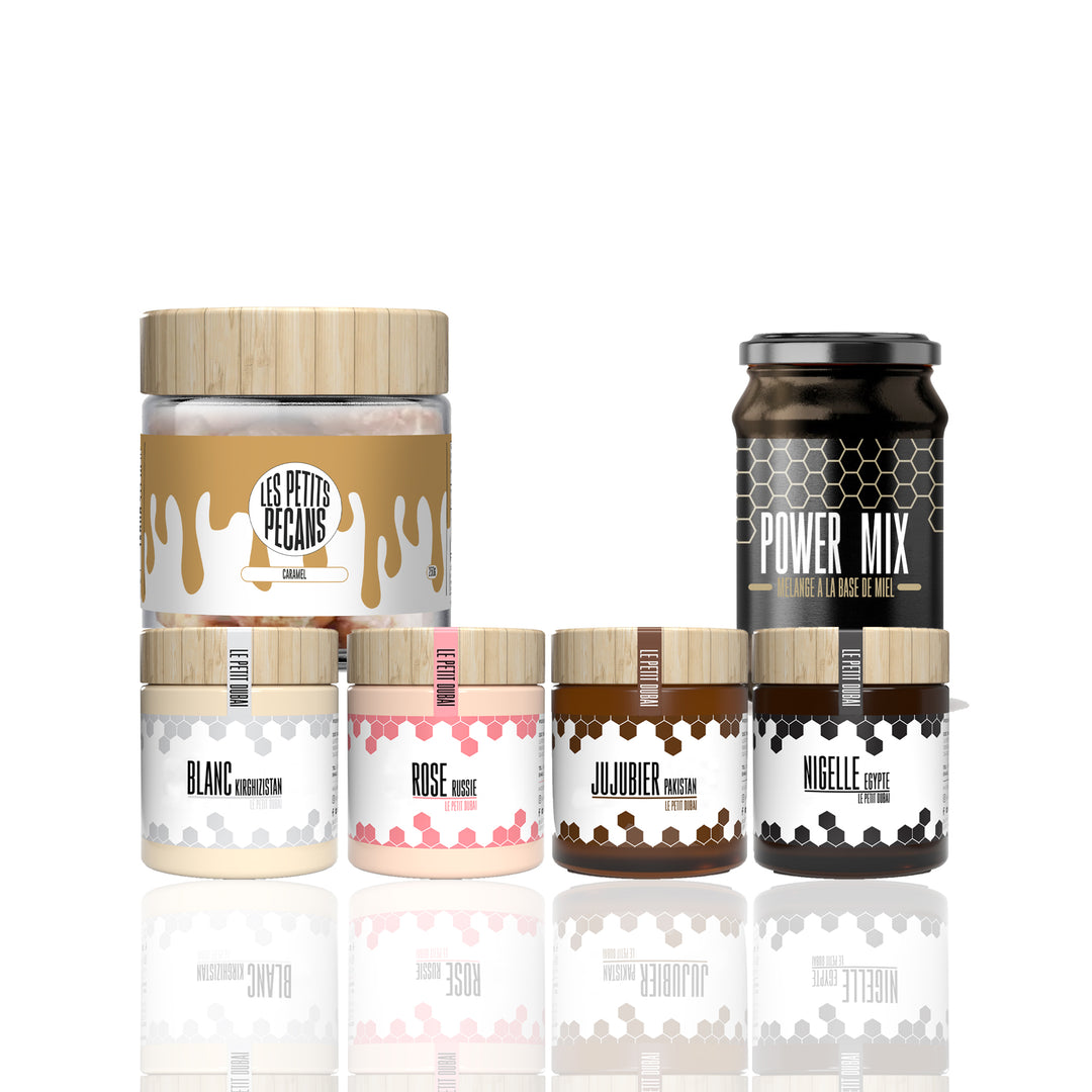 Pack Ramadan composé d'un pot de Powermix, d'une boite de Petits Pecans et d'un Pack Découverte