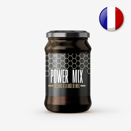 Pot de PowerMix avec drapeau de la France