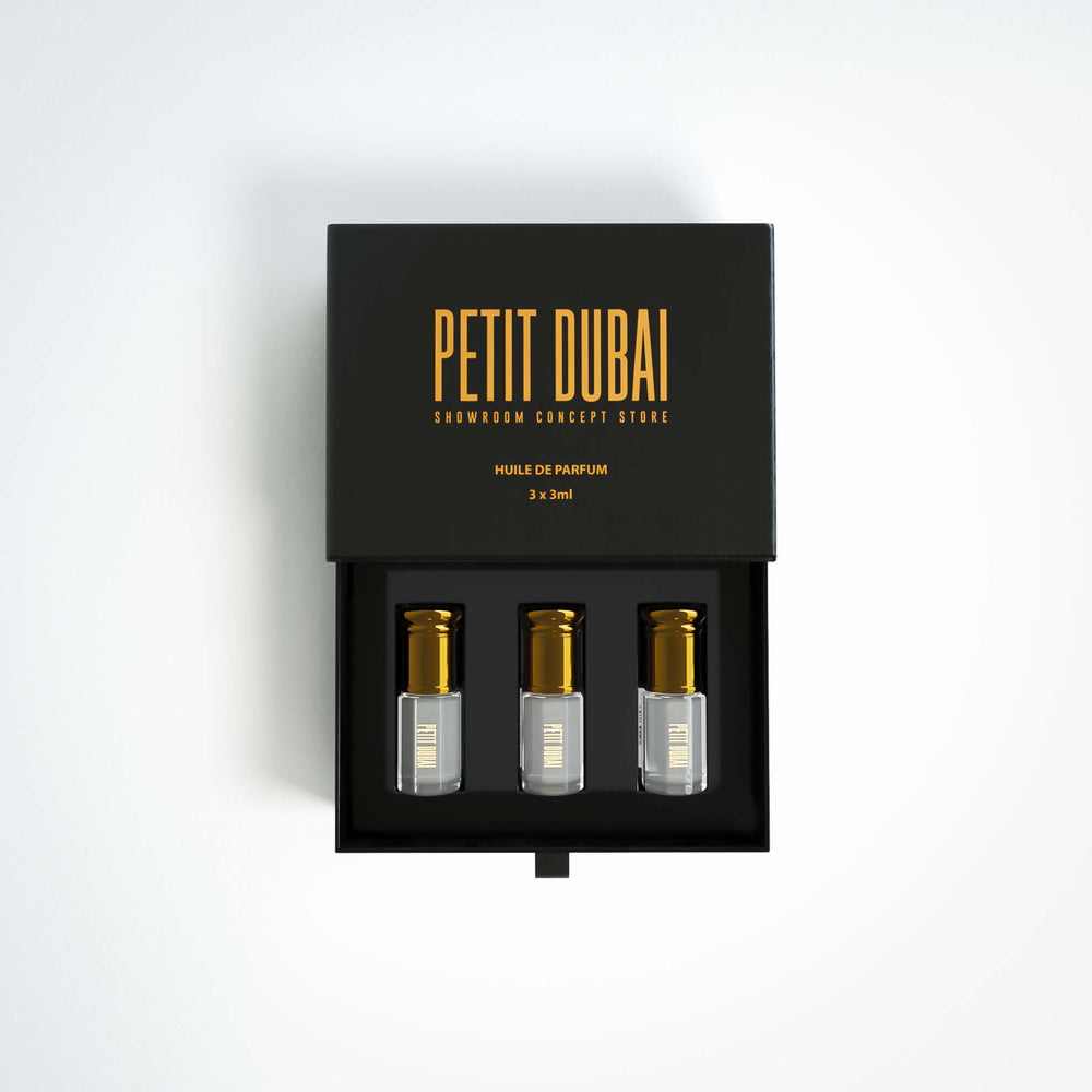 Boite Pack 3 huiles de musc 3ml